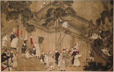 建筑工人正在施工的寺庙
妈祖的奇迹（系列名称） 作者 无名氏