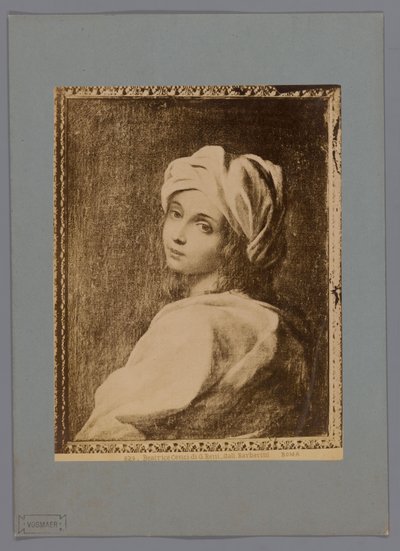 吉多-雷尼（Guido Reni）绘制的贝阿特丽斯-岑西（Beatrice Cenci）肖像的照片再现，现存于罗马巴贝里尼美术馆。
Beatrice Cenci di G. Reni - Gall.巴贝里尼（物品上的标题）
罗马（文物上的系列名称） 作者 无名氏