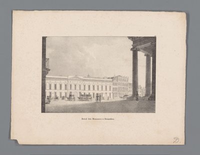布鲁塞尔
布鲁塞尔蒙娜丽莎酒店（标题见实物） 作者 Jean Baptiste Ambroise Marcellin Jobard（归属于）