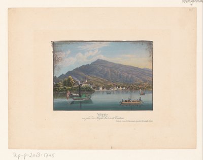 Gezicht op Weggis
Wäggis au pied du Righi, lac des IV cantons（标题见实物） 作者 无名氏