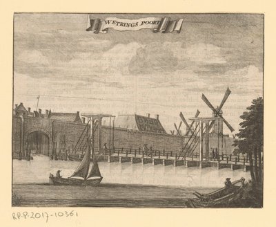 阿姆斯特丹 Weteringpoort 景观
Wetrings Poort（物体上的标题） 作者 无名氏
