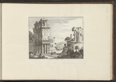 罗马塞普蒂松宫遗址景观
Septizonii Severi Sepulchrum à Roma（物品上的标题）
威尼斯、里窝那、那不勒斯和罗马的宫殿与古迹（系列标题） 作者 Melchior Küsel (I) (可能)
