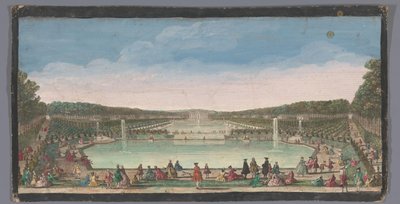 马尔利城堡的景色 Vue du Chateau de Marli 奖 du bas du grand paterre（物品上的标题） 作者 雅克·里戈（可能）