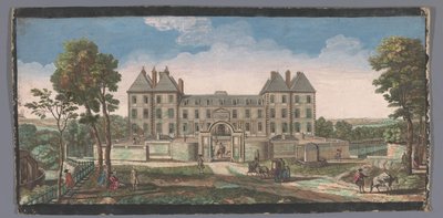 圣莫尔城堡景观 Vûe du Chateau Royal de Saint Maur（物体上的标题） 作者 雅克·里戈（可能）