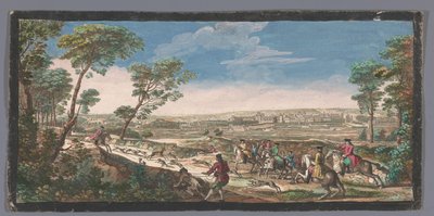 Gezicht op het Palais de Fontainebleau（枫丹白露宫照片
Veüe generale de Fontainebleau prise du haut de la montagne oposée du coté du parterre （标题见实物） 作者 雅克·里戈（可能）