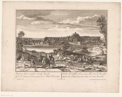 凡尔赛古城及城市的一部分
Prospectus Arcis et partem civitatis Versalie / Vüe du Chateau et d