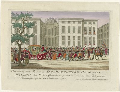 奥兰治亲王收藏，1787 年
Inhalening van Zyne Doorluchtige Hoogheid Willem den V. in 