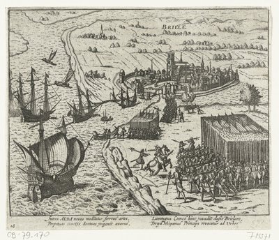 1572 年海上乞丐攻占登布里尔 作者 弗兰斯·霍根伯格