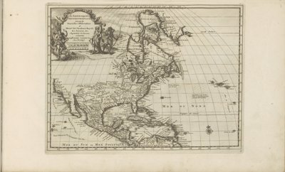 Noord-Amerika 的 Kaart van Midden- en Noord-Amerika
L