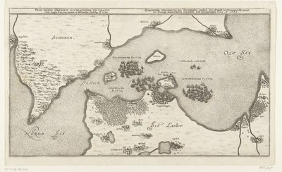 1644 年瑞典和丹麦舰队在 Belt 的海战地图
Freti Danici Orsundt Accuratissima Delineatio cum Regis Sueciae, Daniae et Hollandia classibg.1644 年（标题见实物）
Eigentliche Delineatio des Berumpten passes Or.Sündt in De 作者 无名氏