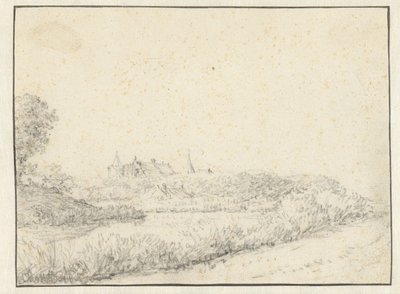 河岸城堡风景画 作者 Jacob Isaacksz van Ruisdael（拒绝归因）