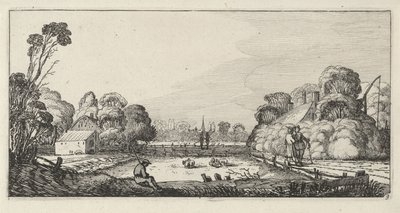 有农场的风景
平地景观（系列名称） 作者 克拉斯·扬斯。 Visscher (II) (可能)