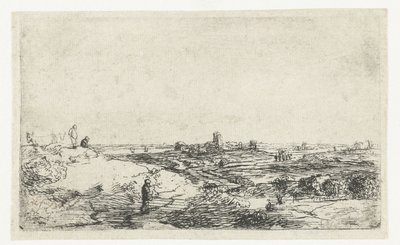 有牛的风景 作者 伦勃朗·范·莱恩 (Rembrandt van Rijn)