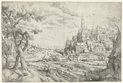 有城市的风景
七幅风景画（系列名称） 作者 无名氏