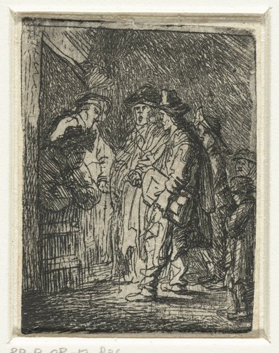 里拉琴演奏家和歌手 作者 伦勃朗·范·莱恩 (Rembrandt van Rijn)