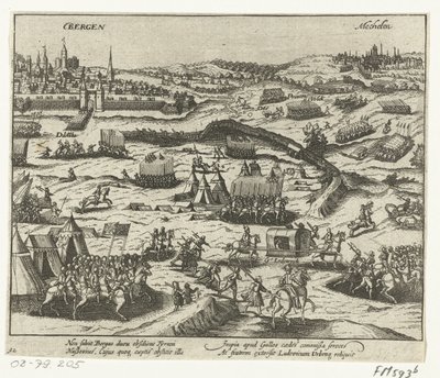 拿骚的路易离开卑尔根，1572 年 作者 无名氏