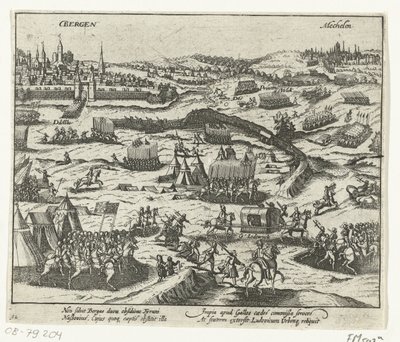 拿骚的路易离开卑尔根，1572 年 作者 弗兰斯·霍根伯格