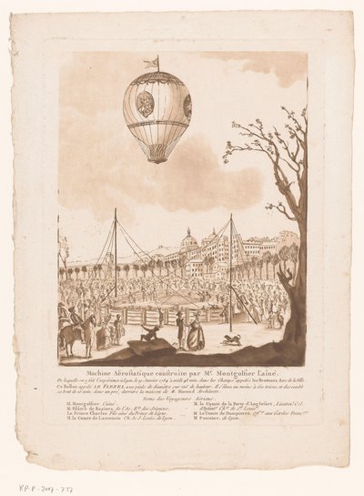 Luchtballon, Le Flezel, van Joseph-Michael Montgolfier l