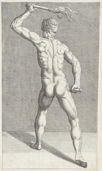 两个人说话的男人 基督之鞭（系列标题） 作者 威廉·丹尼尔斯（Willem Danielsz）。范·特特罗德