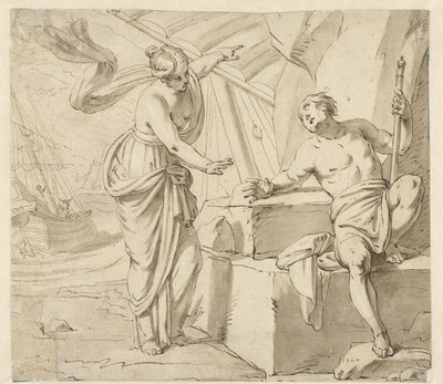 密涅瓦出现在奥德修斯面前 作者 Abraham Bloemaert（拒绝归因）