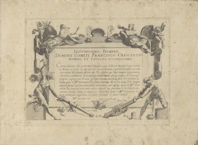 带有献给画家弗朗切斯科-克雷森齐的装饰性纸刻
Equile, in quo omnis generis generosissi: morum equorum ex varijs orbis partibus insignis delectus（......）（物品上的系列名称） 作者 无名氏