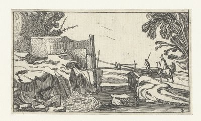 瀑布旁的小路
Esaias van de Velde 风景画（系列名称） 作者 以赛亚斯·范德韦尔德