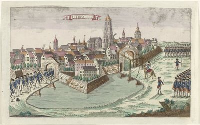 爱国者离开乌得勒支，1787 年
乌得勒支 作者 乔治·巴尔塔萨·普罗布斯特（Georg Balthasar Probst）