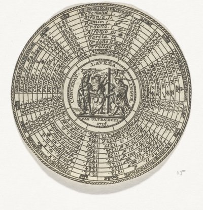 印有徽章和西班牙国王名字的令牌 作者 尼古拉斯·谢瓦利埃（Nicolas Chevalier）