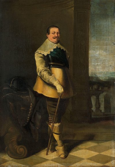 彼得·彼得斯·海因 (Pieter Pietersz Hein) 的肖像（原名《军官肖像》） 作者 Wybrand de Geest (I)（拒绝归属）