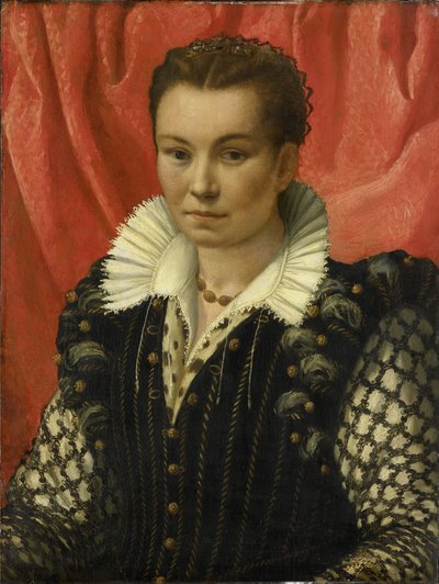 一个女人的肖像 作者 Lorenzo Lotto（拒绝归属）