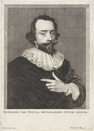 安东-凡-奥普斯塔尔肖像
Anthonius van Opstal Bruxellensis pictor iconum（物品上的标题） 作者 无名氏