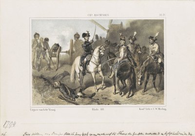 威廉王子在弗勒吕斯战役中，1794 年 作者 Anonymous