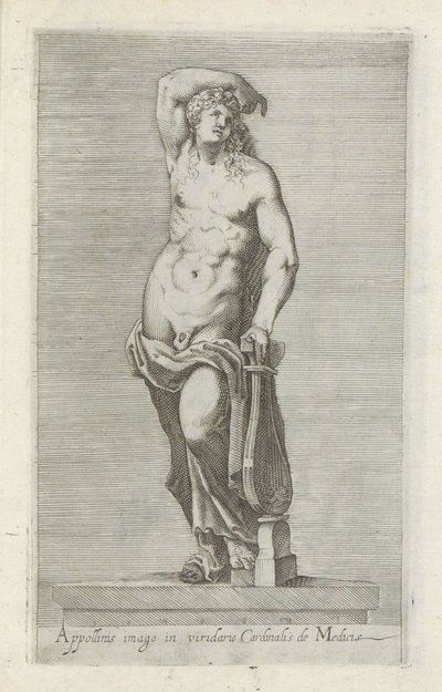 阿波罗雕塑
Appollinis imago in viridario cardinalis de Medicis（物品上的标题）
罗马的古代雕塑（系列名称）
Antiquarum statuarum urbis Romae quae in publicis locis visuntur icones（系列标题） 作者 无名氏
