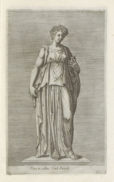植物雕塑
Flora in aedibus Card.Farnesij（物品上的标题）
罗马的古代雕塑（系列名称）
Antiquarum statuarum urbis Romae quae in publicis locis visuntur icones（系列标题） 作者 无名氏
