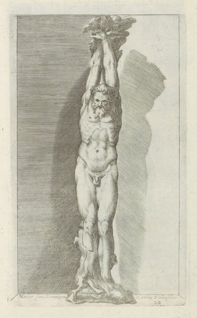 马西亚斯雕塑
Marsia simulacrum Roma（......）（物品上的标题）
罗马的古代雕塑（系列标题）
Antiquarum statuarum urbis Romae quae in publicis locis visuntur icones（系列标题） 作者 无名氏