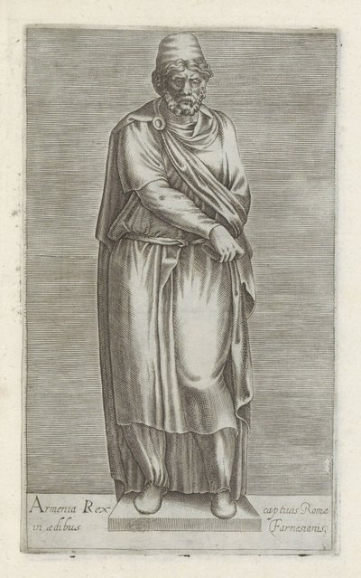 雕刻家的雕像
Armenia rex captivis Romae in aedibus Farnesianis（物品上的标题）
罗马的古代雕塑（系列名称）
Antiquarum statuarum urbis Romae quae in publicis locis visuntur icones（系列标题） 作者 无名氏