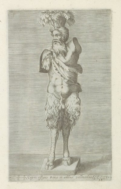 雕像
Satyri effigies Romae in aedibus vallensibus（物品标题）
罗马的古代雕塑（系列名称）
Antiquarum statuarum urbis Romae quae in publicis locis visuntur icones（系列标题） 作者 无名氏