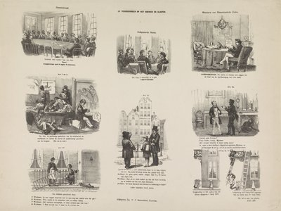 乌得勒支建筑与拆除条例漫画，1857 年
建筑与拆除条例（标题见实物） 作者 无名氏