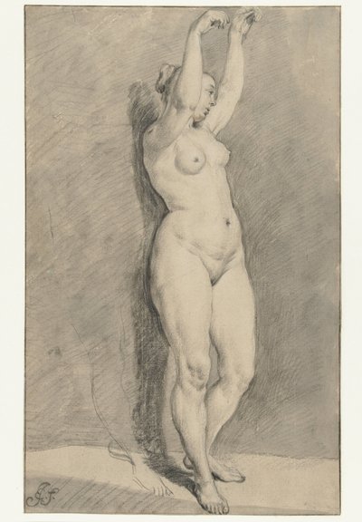 站着的女性裸体 作者 Jan de Bisschop（拒绝归因）