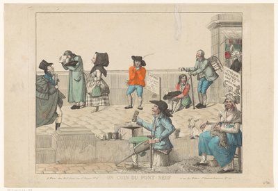 新桥上的街头小贩和乞丐
Un coin du Pont Neuf（物品上的标题） 作者 诺埃尔兄弟