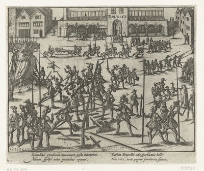1569 年布鲁塞尔大广场锦标赛 作者 无名氏