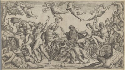 巴克斯和阿里阿德涅的胜利 作者 Annibale Carracci（拒绝归因）