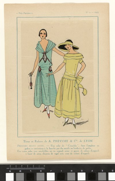 Très Parisien, 1923, No. 2: Tissus et Rubans de A.PRÉVOST & Cie. of LYON... 作者 A. et Cie Prévost