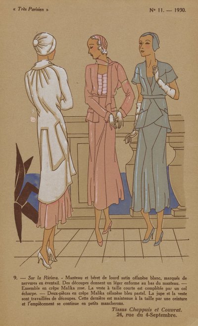 Très Parisien》1930 年第 11 期: 9 - 在里维埃拉... 作者 无名氏
