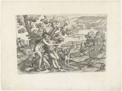 维纳斯与阿多尼斯 作者 Battista Angolo del Moro（归属于）