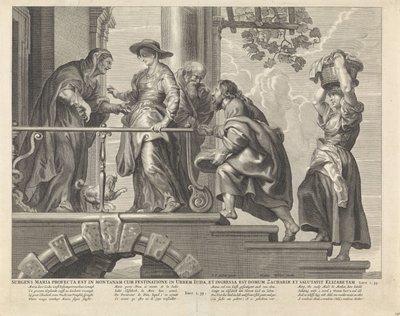 访问
Surgens Maria profecta est in montanam cum festinatione in urbem Iuda, et ingressa est domum Zachariae et salutavit Elizabetam (物上标题)
Royaalbijbel（系列名称） 作者 彼得·德·约德 (II)