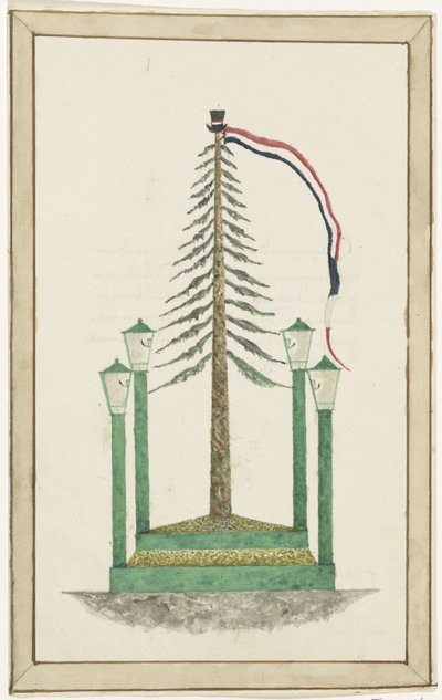 1795 年在米德尔堡种植的自由树 作者 无名氏