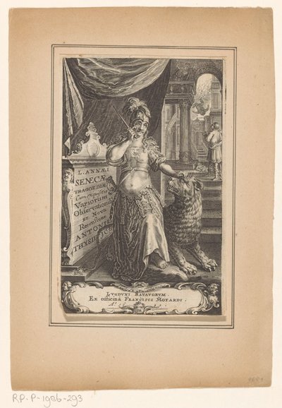 与狮子在一起的女人
扉页：Lucius Annaeus Seneca and Antonius Thysius, L. Annaei Senecae tragoediae, 1651 作者 弗朗西斯·莫亚尔德