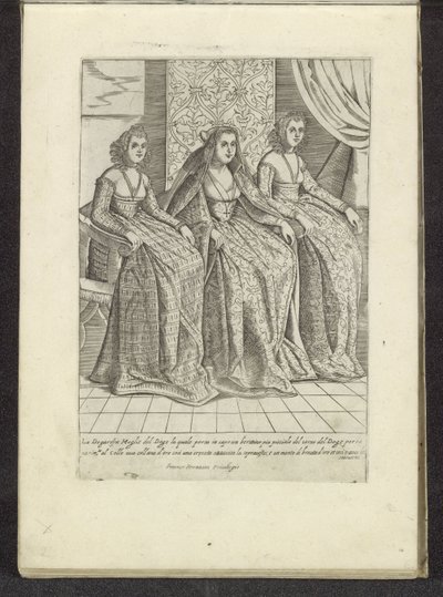 Vrouw van de doge met twee vrouwen
Scènes uit het Venetiaanse leven（系列名称）
Habiti d