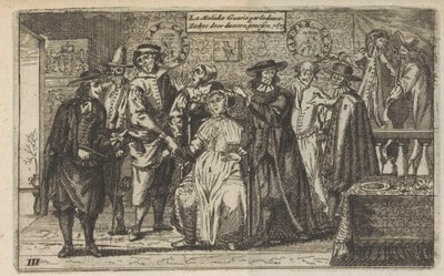 通过舞蹈治愈疾病，1673 年
La Maladie Guarie par la dance / Disease cured by dancen genesen.1673 年（标题在实物上） 作者 匿名（可能）